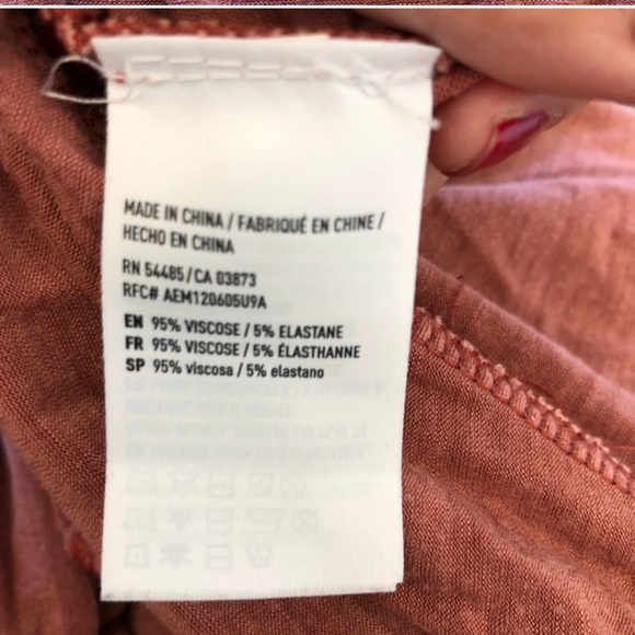 AE soft & sexy slub cotton flowy top size large - Picture 6 of 6